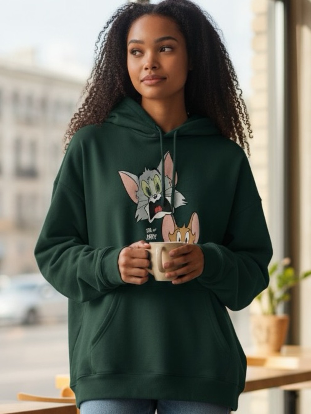 Streetwear society Tom & Jerry hooded sweater